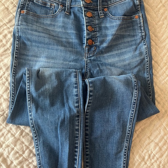 Madewell 10 inch high rise skinny crop jeans - Picture 3 of 4